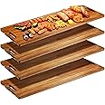 BirdRock Home 31.5" Acacia Wooden Cheese Serving Board With Handle Large Extra Long Party Charcuterie - View #6