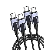 UGREEN 100W USB C Cable (1.5FT 2Pack), USB C to C Fast Charging Type C Cord, 20V 5A Charger Cable Compatible with iPhone 17 1