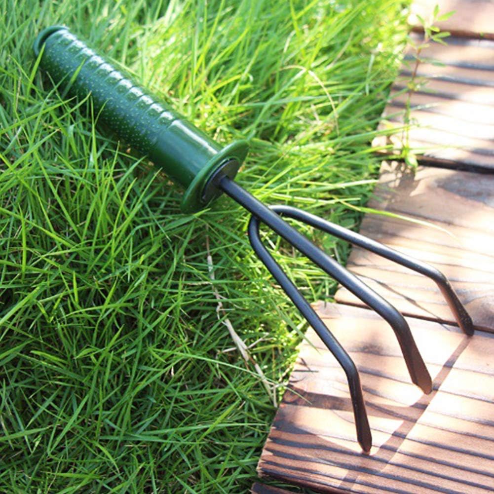 Janeflower Garden Tool Set 4 Pieces of Iron Hand Shovel Transplant Shovel Incubator Hand Rake and Drafter Non-Slip Handle Garden Lawn Gift (JF000002) : Garden & Outdoor