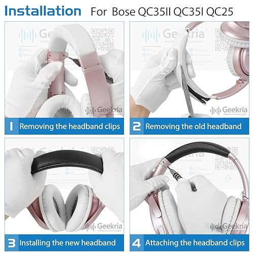 Geekria Headband Pad Compatible with Bose QuietComfort 35 ii