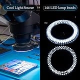 Famgee 144 LED Ring Light for Stereo Microscope with Adapter UK Plug CE view 6