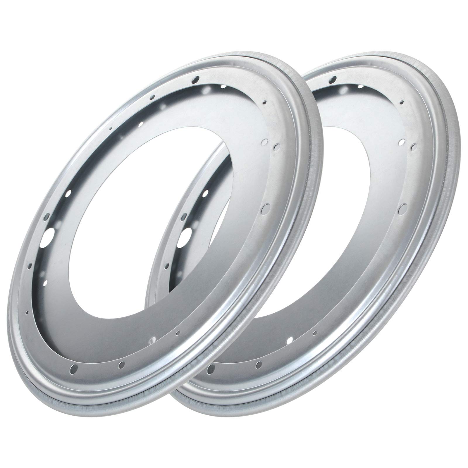 Photo 1 of 2 Pack Flat Lazy Susan Turntable Bearing 12 inch Round Lazy Susan Hardware 516 Thick Turntable Swivel Base for Rotating Table, Book Case, Serving Tray, DVD Tower, Corner Shelves, 1000lb Capacity