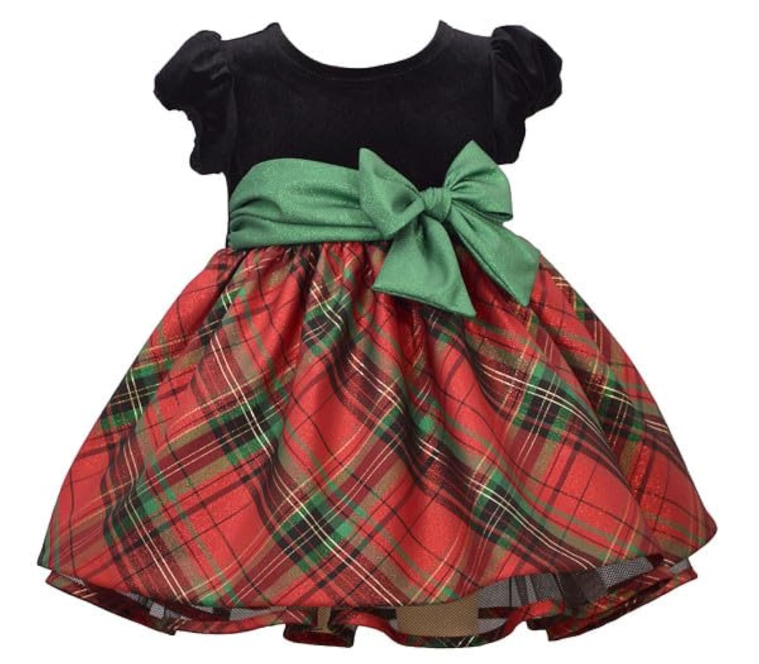 Bonnie Jean Girl's Christmas Dress - Holiday Plaid