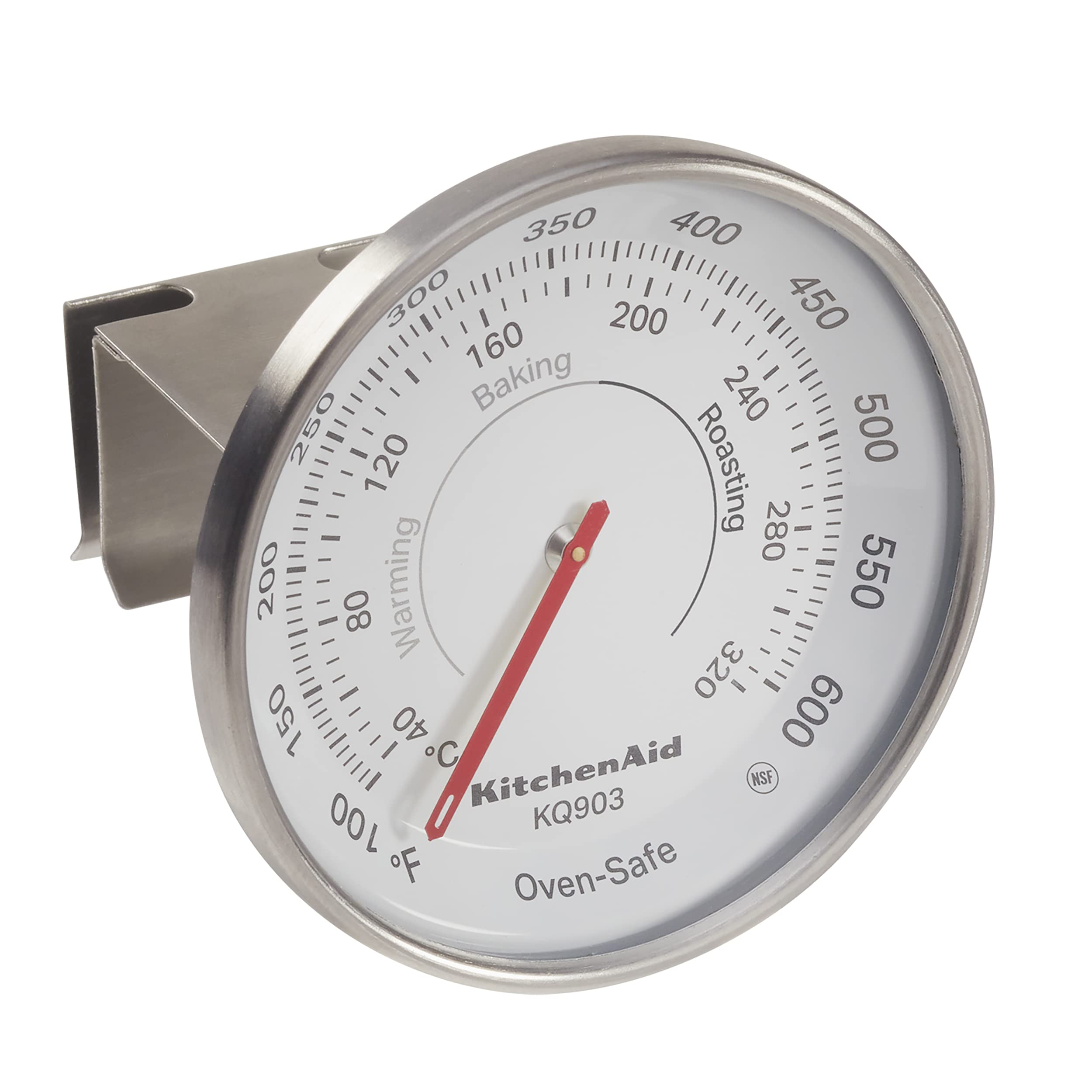 KitchenAid 3-in Dial Oven Thermometer, Temperature Range: 100°F to 600°F