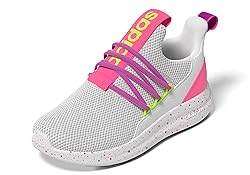 adidas Lite Racer Adapt 7.0 Sneaker, White/Lucid