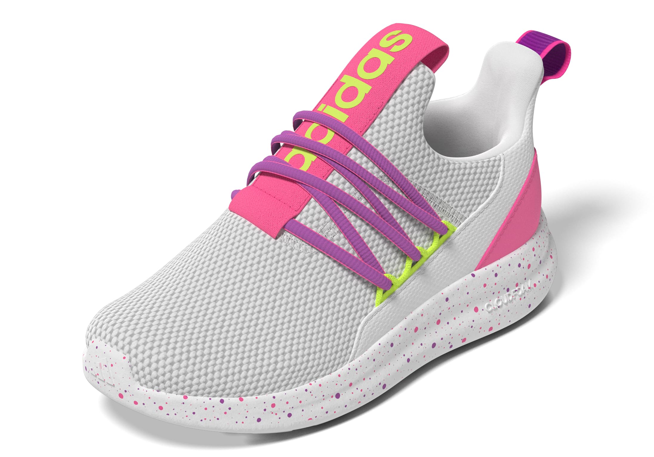 adidas Lite Racer Adapt 7.0 Sneaker, White/Lucid