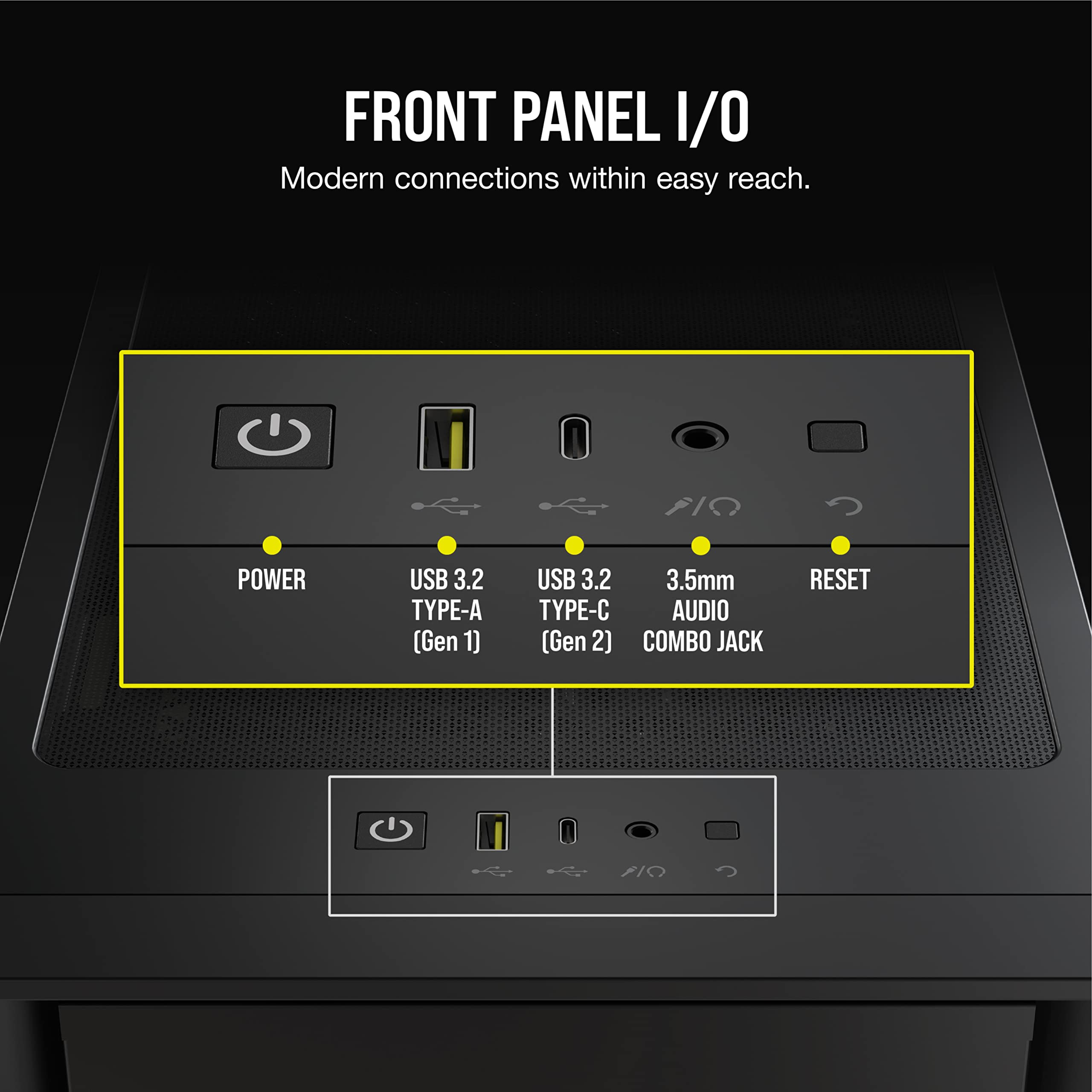 Corsair iCUE 4000D RGB Mid-Tower Case - 3X AF120 RGB Elite Fans - Lighting Node PRO Controller - High-Airflow Design - RapidRoute Cable Management System - Black