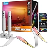 Govee Strip Light with Skyline Kit, 19.7ft Smart Led Strip Lighting Work with Alexa, Google Assistant and Matter, RGBWWIC Col