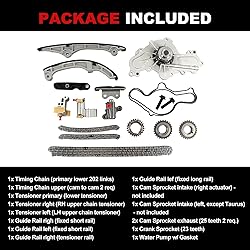 Engine Timing Chain Kit Water Pump Fits for Ford