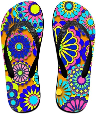 flip flops with flowers on top