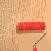 Hanroy 8" Pattern Paint Roller for Wall Texture Art | 8 Inch Pattern Paint Roller for Walls, Wall Texture Art, Decorative Pattern Roller for Drywall(2008T)