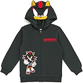 SEGA Sonic the Hedgehog Shadow Knuckles Fleece Zip Up Hoodie Toddler to Big Kid