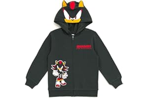 SEGA Sonic the Hedgehog Shadow Knuckles Fleece Zip Up Hoodie Toddler to Big Kid