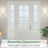 Homein Window Film Privacy Frosted Cross Pattern 60x200 cm Static Cling view 3