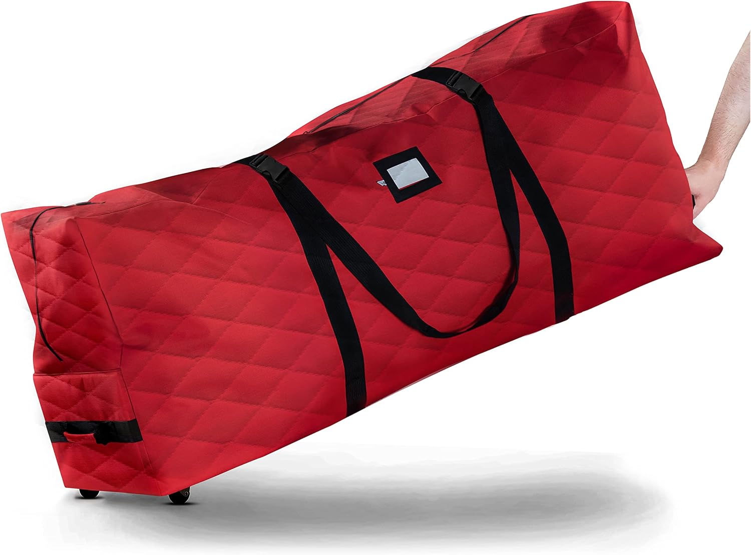 Holiday Décor Storage - Zober Rolling Large Christmas Tree Storage Bag - Fits Upto 9 ft. Artificial Disassembled Trees, Durable Handles & Wheels for Easy Carrying and Transport