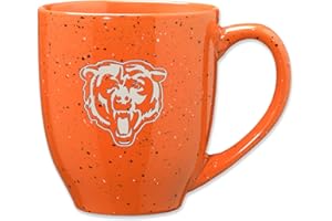 Rico Industries NFL Football 16 oz Team Color Laser Engraved Speckled Ceramic Coffee Mug