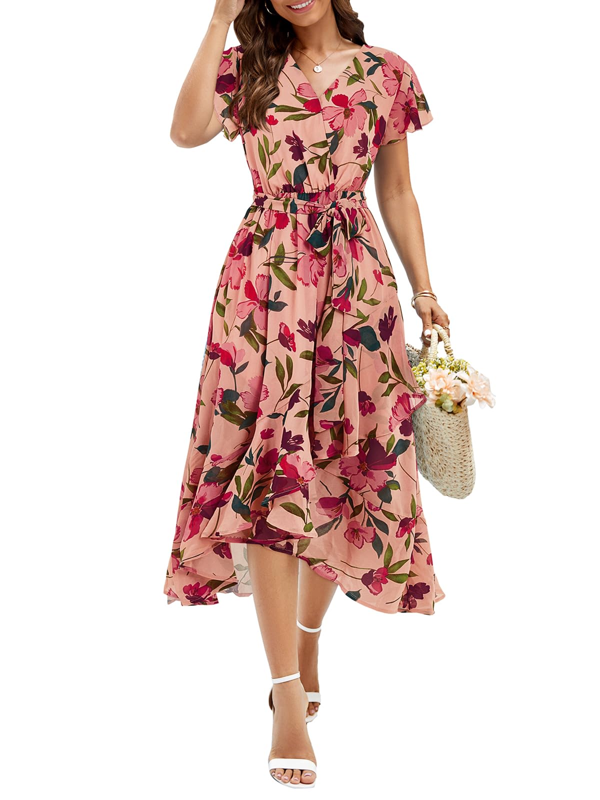 Ruffle Sleeve Bohemian Dress main image 1