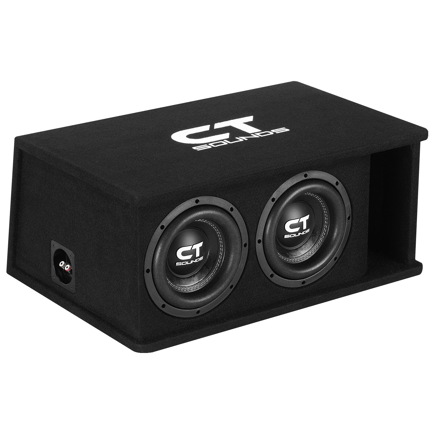 Photo 1 of CT Sounds Dual 8” 1600W Loaded Tropo Series Ported Car Subwoofer Box - TROPO-2X8D4