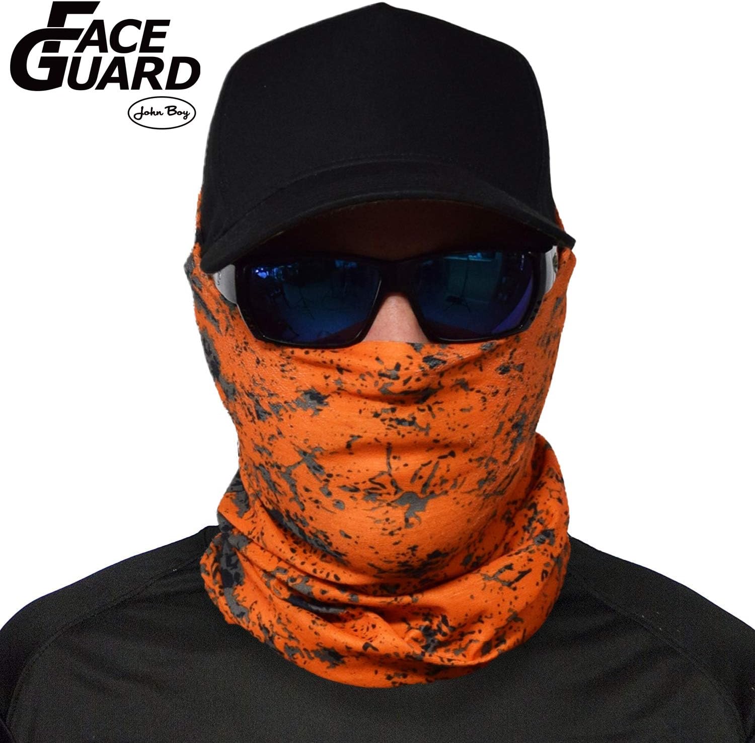 JOHN BOY Construction Face Guard - UPF 50+ Jobsite Dust Mask with UV Sun Protection & Moisture Wicking Fabric