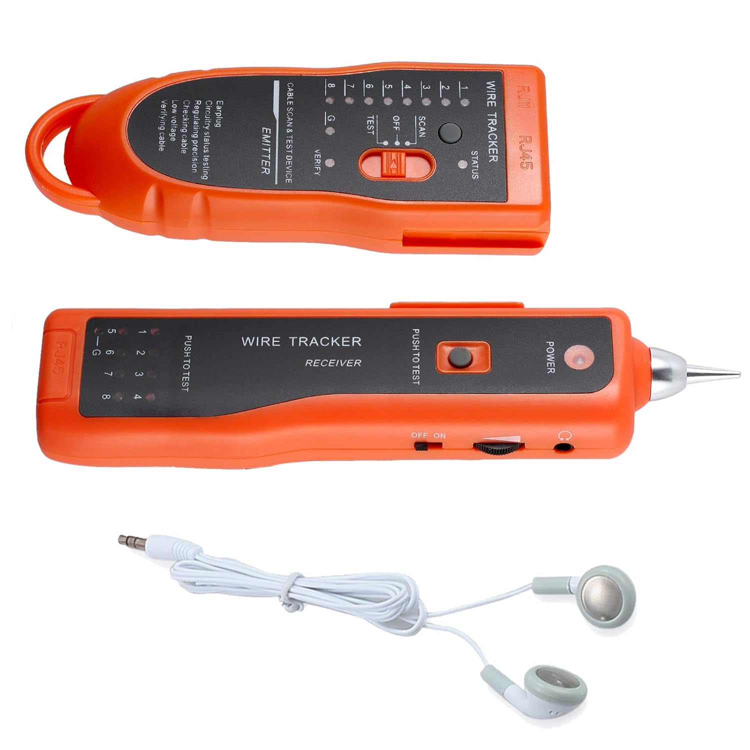 Rhinoco Network Tester with Earphone Multifunction Cable Tester Phone