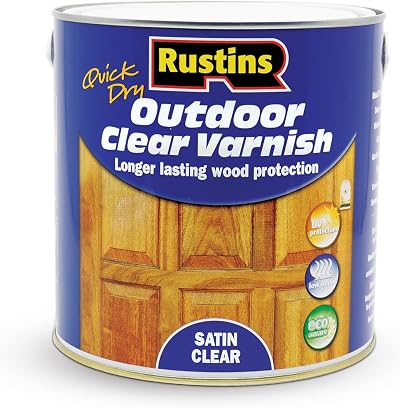 Rustins Quick Dry Outdoor Clear Varnish 2.5 L Satin