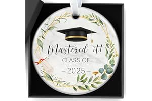 ROSULASI Christmas Ornaments 2025,Graduation Gifts for Her Him Graduation Ornament Class of 2025 Women Men Girls Boys Daughter Son High School College Bachelor Masters Degree PHD Students Xmas Tree Decorations