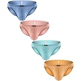 iKingsky Men's Cotton Pouch Bikini Underwear Sexy Low Rise Briefs