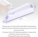 Aidapt Pill Puncher Remover for Blister Packs – One-Hand Use, Portable view 2
