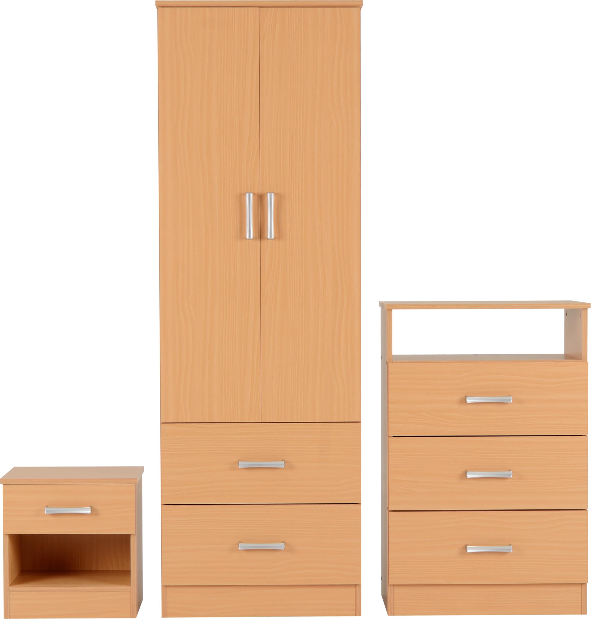 Seconique Polar Bedroom Set in Beech