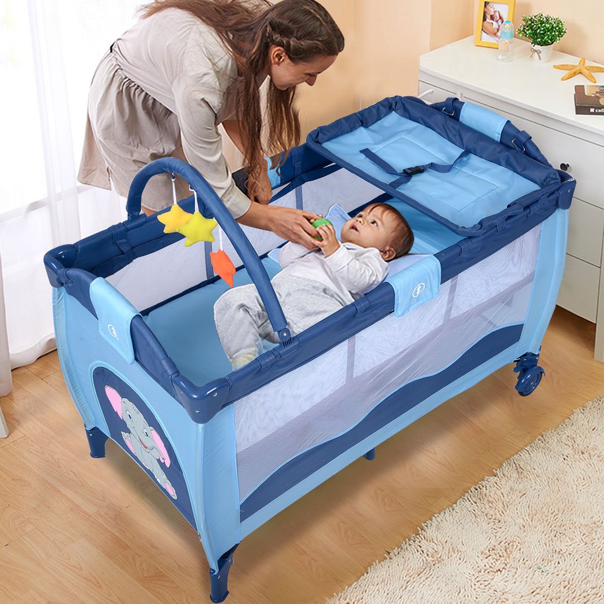 playpen and crib in one