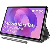 Lenovo Idea Tab - College Tablet - 11&Prime; 2.5K IPS Touchscreen Display - 90Hz - MediaTek Dimensity 6300-8 GB Memory - 256 GB Storage - Integrated Arm Mali-G57 MC2 - Tab Pen and Folio Case