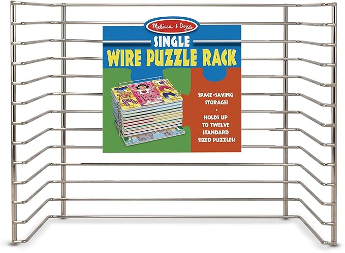 wooden puzzle rack