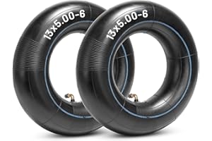 StaiBC Heavy Duty 13 x 5.00-6" Inner Tube 5.00/4.00-6 Snow Blower Tire tubs with TR87 Bent Metal Valve Stem for Lawn Mowers, ATVs Wagons Hand Trucks Wheelbarrows Wagons, 2 Packs