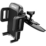 Mpow Car Phone Mount,CD Slot Car Phone Holder Universal Car Cradle Mount with Three-Side Grips and One-Touch Design for iPhone X/8/8Plus/7/7Plus/6s/6P/5S, Galaxy S5/S6/S7/S8, Google, LG, Huawei etc