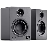 Monoprice DT-3 50-Watt Multimedia Desktop Powered Speakers Perfect Complement to any Home, Office, Gaming, or Entertainment Setup,black