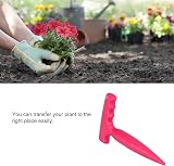 CHICIRIS Soil Puncher 18cm Plastic Garden Dibber for Seedling Planting Tool Pink view 5