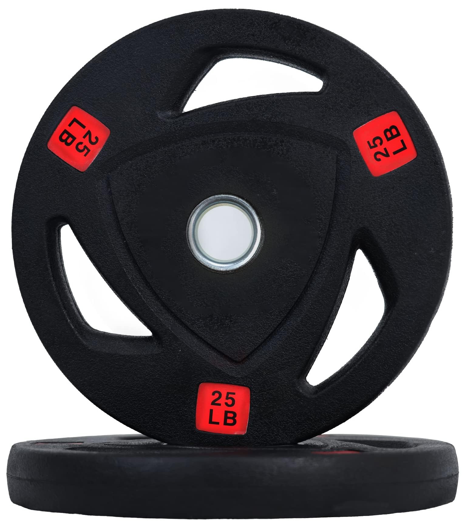 Photo 1 of 1 only
Fitvids Olympic Cast Iron 2-Inch Weight Plate for Strength Training & Weightlifting, Rubber Coate Style, 25lbs, Pair