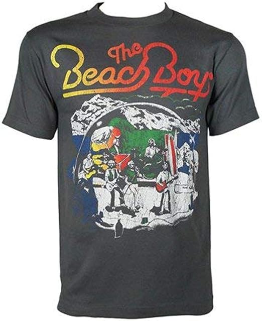 Bravado – Camiseta – Hombre Beach Boys Live Drawing Distressed Charcoal Adult