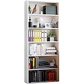 IRONCK Bookshelves and Bookcases Floor Standing 6 Tier Display Storage Shelves 70in Tall Bookcase for Home Office, Living Room, Bed Room