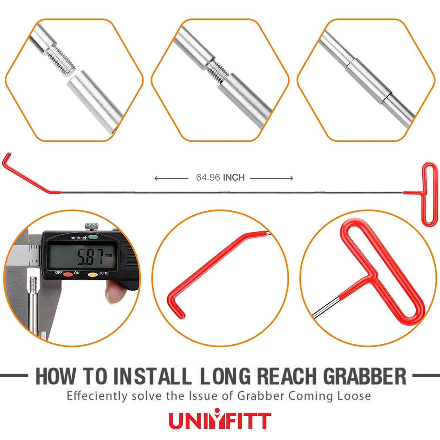 Long Reach Grabber 13 Pcs Air Wedge Pump Waterproof Carrying Case Emergency Vehicle Door Unlock Tools With Led Light Essential Tagout Tool Kit For Automotive Truck Professional Car Lockout Kit Occupational Health