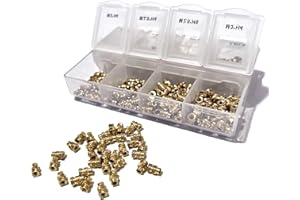 ShineNow M3 M4 M5 Threaded Inserts for Plastic 3D Printing Heat Set Insert Kit 145pcs