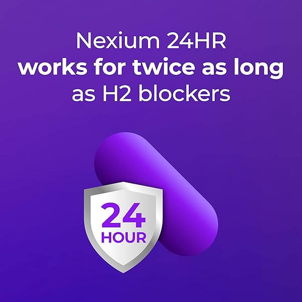 NEXIUM 24HR ACID REDUCER HEARTBURN RELIEF CAPSULES FOR ALL-DAY AND ALL-NIGHT PROTECTION FROM FREQUENT HEARTBURN, HEARTBURN MEDICINE WITH ESOMEPRAZOLE MAGNESIUM – 42 COUNT