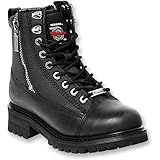Milwaukee Motorcycle Clothing Company Accelerator Leather Men's Motorcycle Boots (Black, Size 9D)