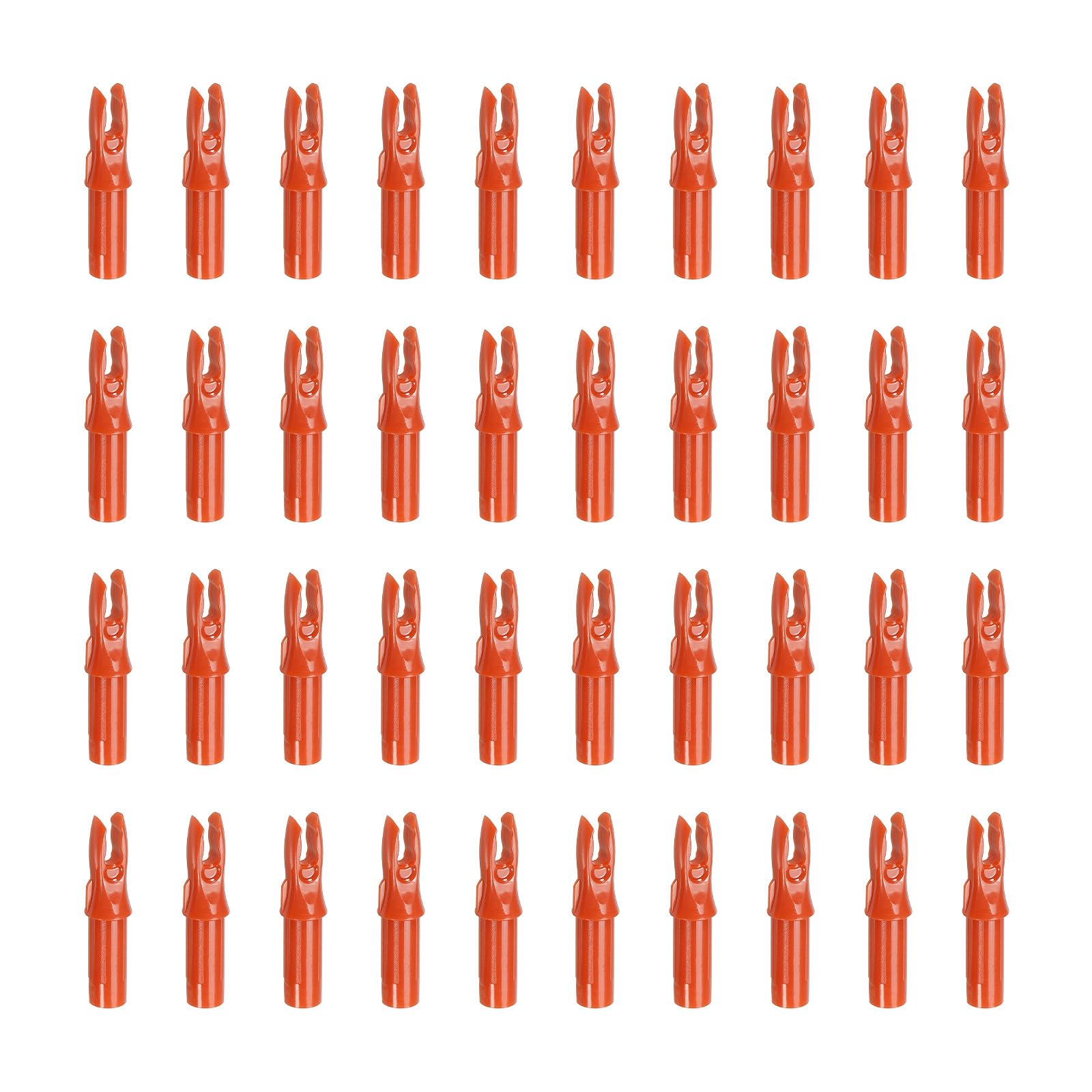 PATIKIL Archery Arrow Nocks 6.2mm 0.244", 40 Pack Insert Arrow Nock Replacement for Shooting, Orange