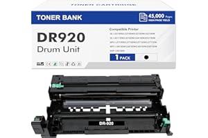 TONER BANK DR-920 DR920 Drum Unit Black 1-Pack Compatible Replacement for Brother DR920 DR 920 DR-920 for HL-L5210DN L5210DW L5215DW L6210DW L6217DW L6310DW L6415DW MFC-L5710DN L5710DW L5715DW L5915DW Printer