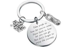 FUSTMW Runners Keychain Gift Marathon Runner Gift Marathon Keychain Track Gift