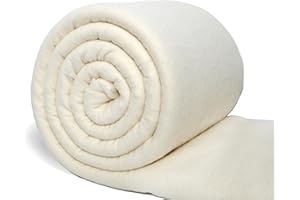 YVIIWL Premium Natural Cotton Batting for Quilts 91"x91" Patchwork Soft Low Loft Warm Easy to Use Quilt Batting