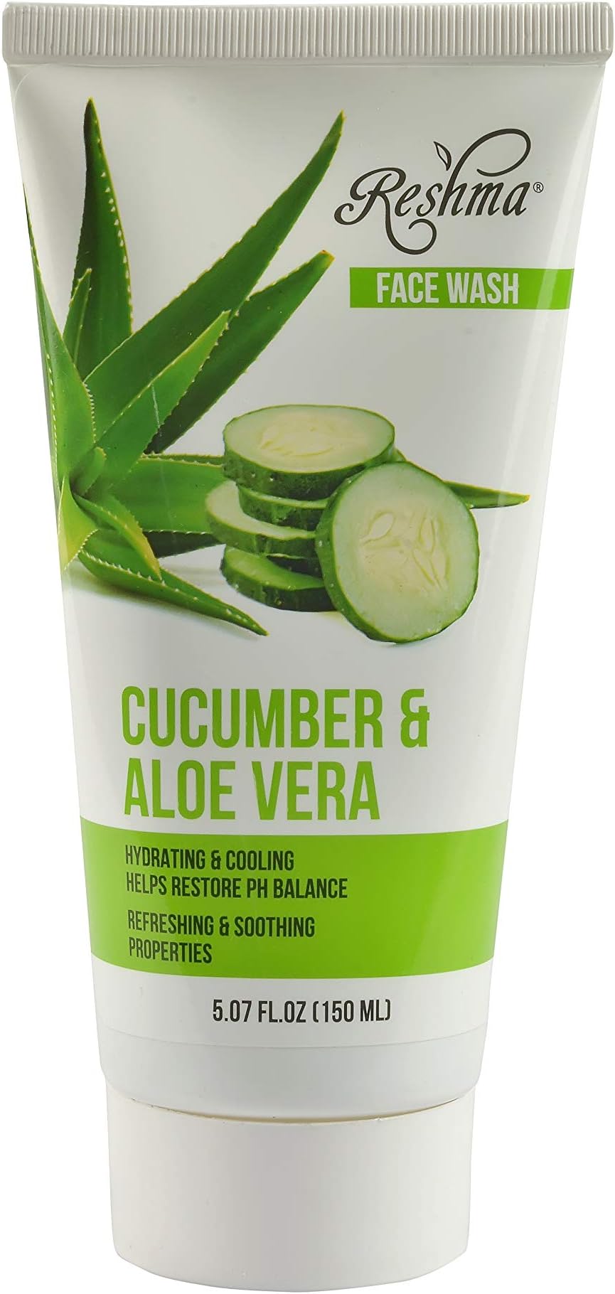 Reshma Beauty face wash, Cucumber & aloe vera, 5.07 Fluid Ounce