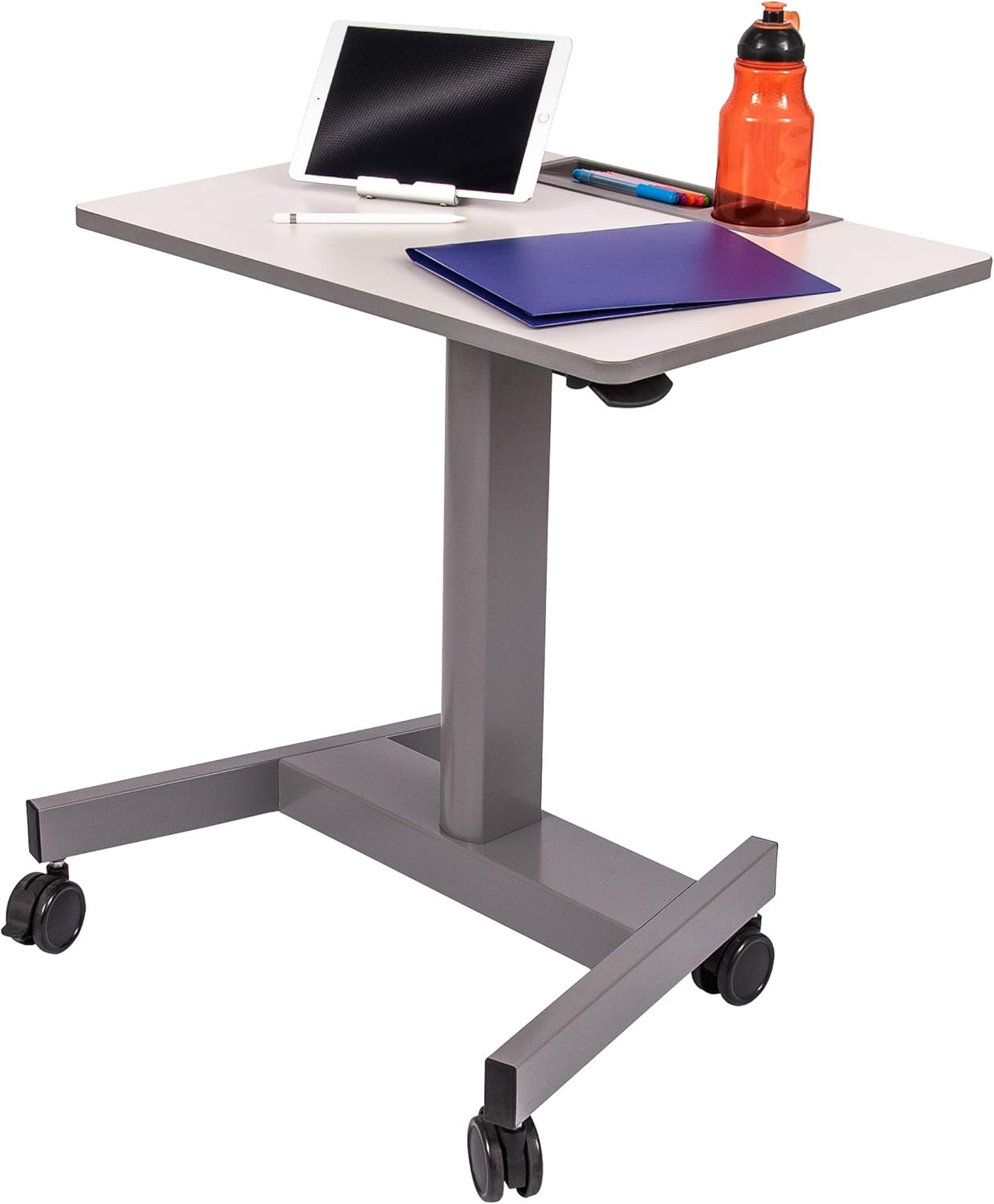 best standing desks on amazon on Amazon Com Stand Up Desk Store Pneumatic Adjustable Height Rolling Student Classroom Standing Desk Gray Office Products