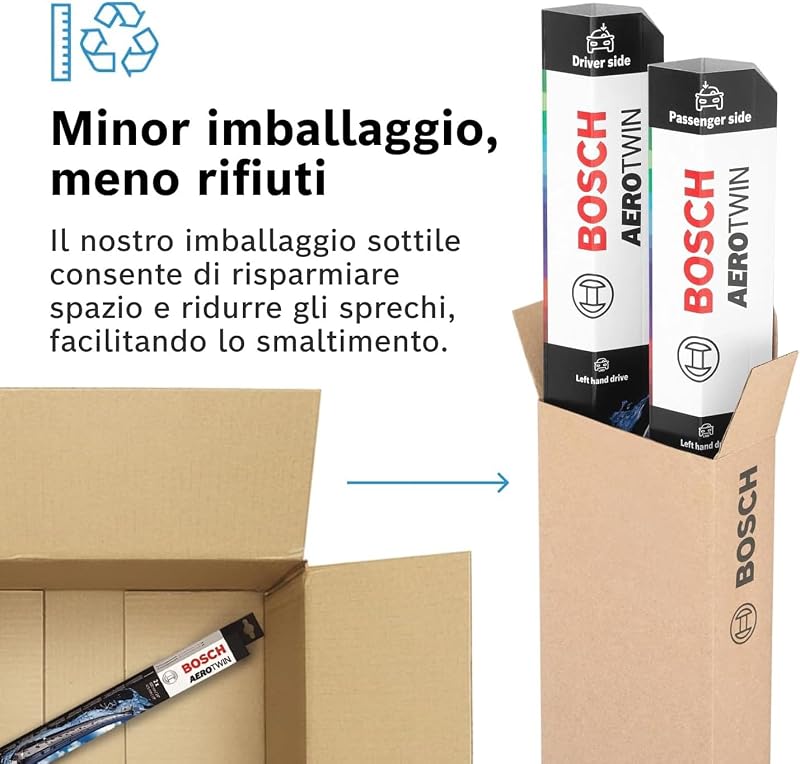 Bosch Aerotwin eA 557 S Tergicristalli Anteriori 700 mm / 400 mm